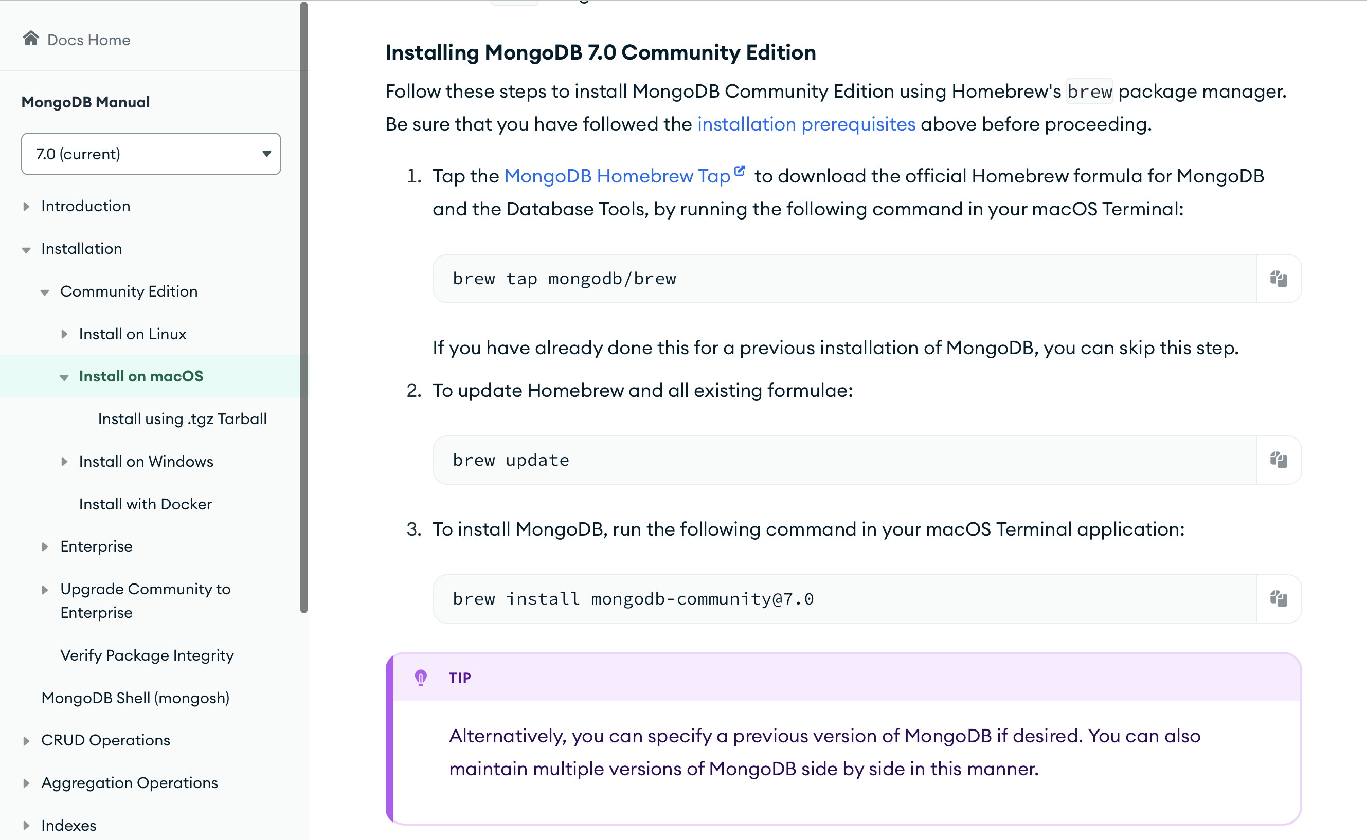 MongoDB Installation